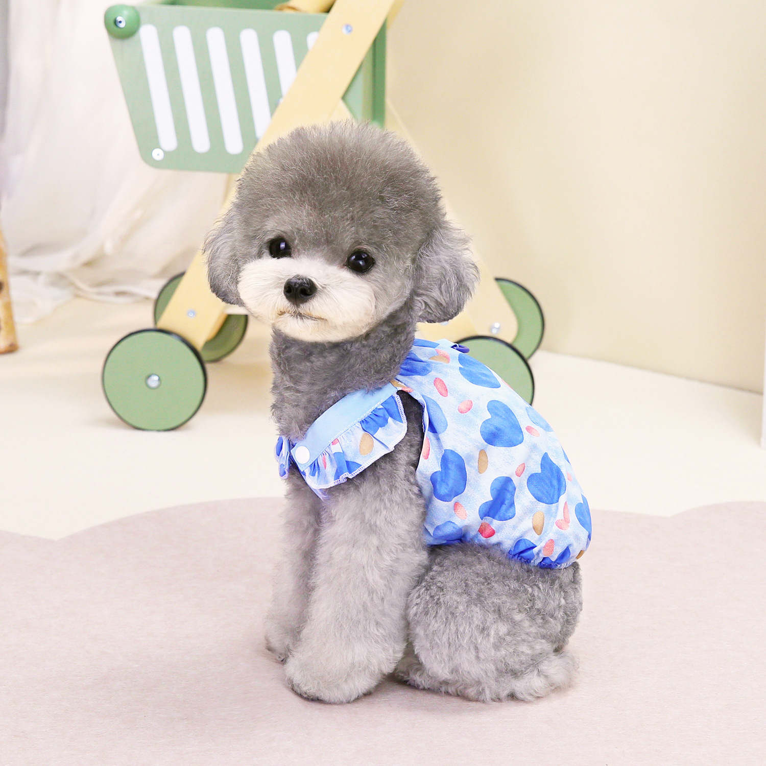 Princess Style Pet Shirt Heart Shaped Polyester Spring Summer Sweet Cool Vest Dress For Teddy Bears And Dogs Pet Skirt_voghion.com