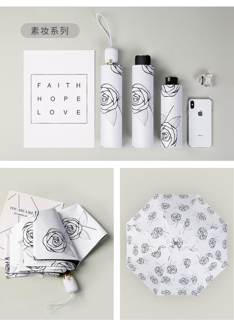 三折五折花朵伞_08