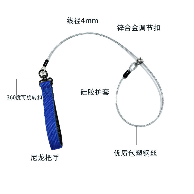 狗狗牵引绳赛级专业p绳P链防爆冲大中小型犬窒息绳训犬颈圈狗链子