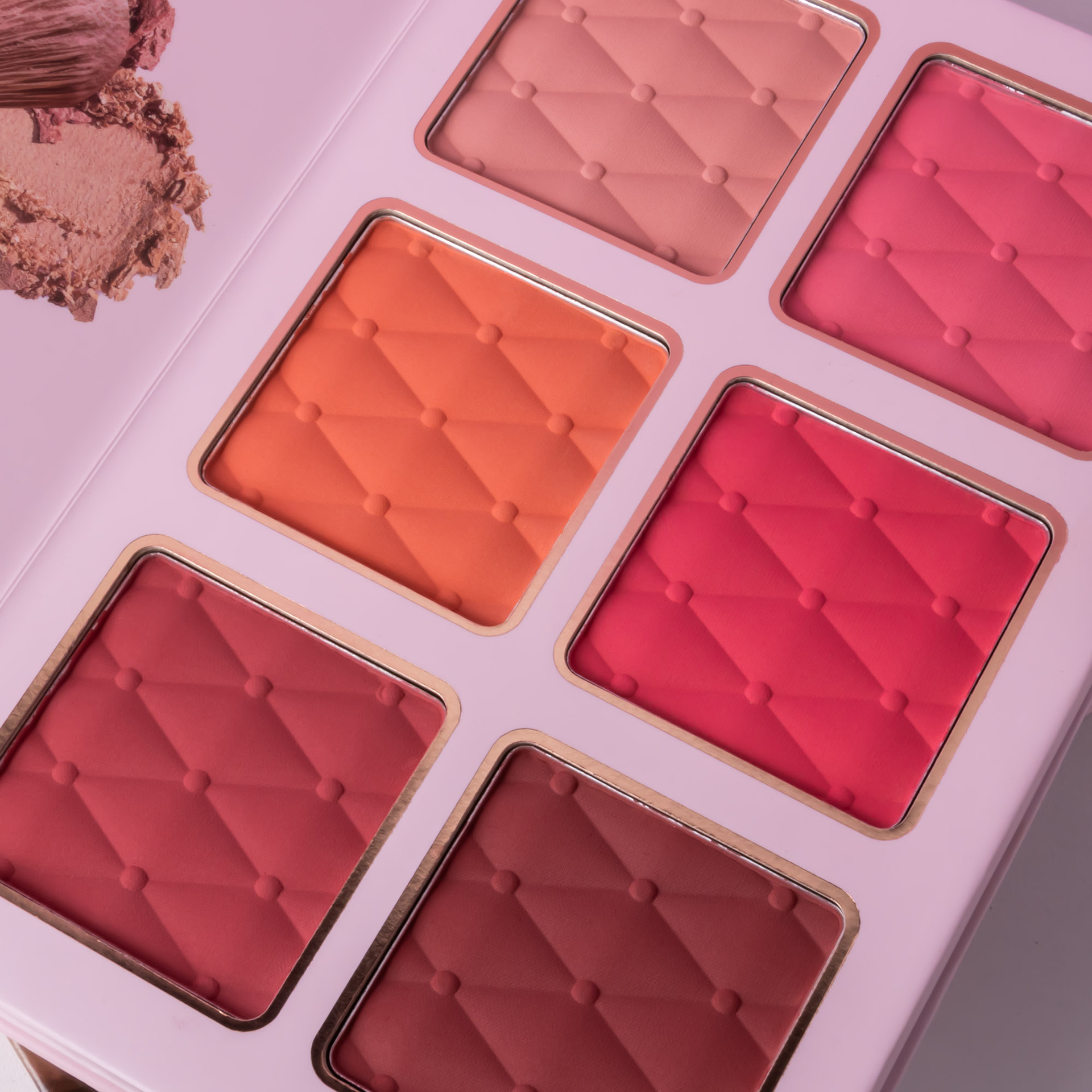 Cross-border bestseller 43-color makeup palette, four-layer flip book eyeshadow palette, matte pearlescent blush, contour and highlight in one piece undefined