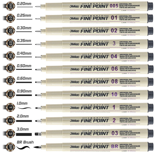 Waterproof needle pen art special sketch hook pen student hand-painted design sketch comic drawing brush wholesale