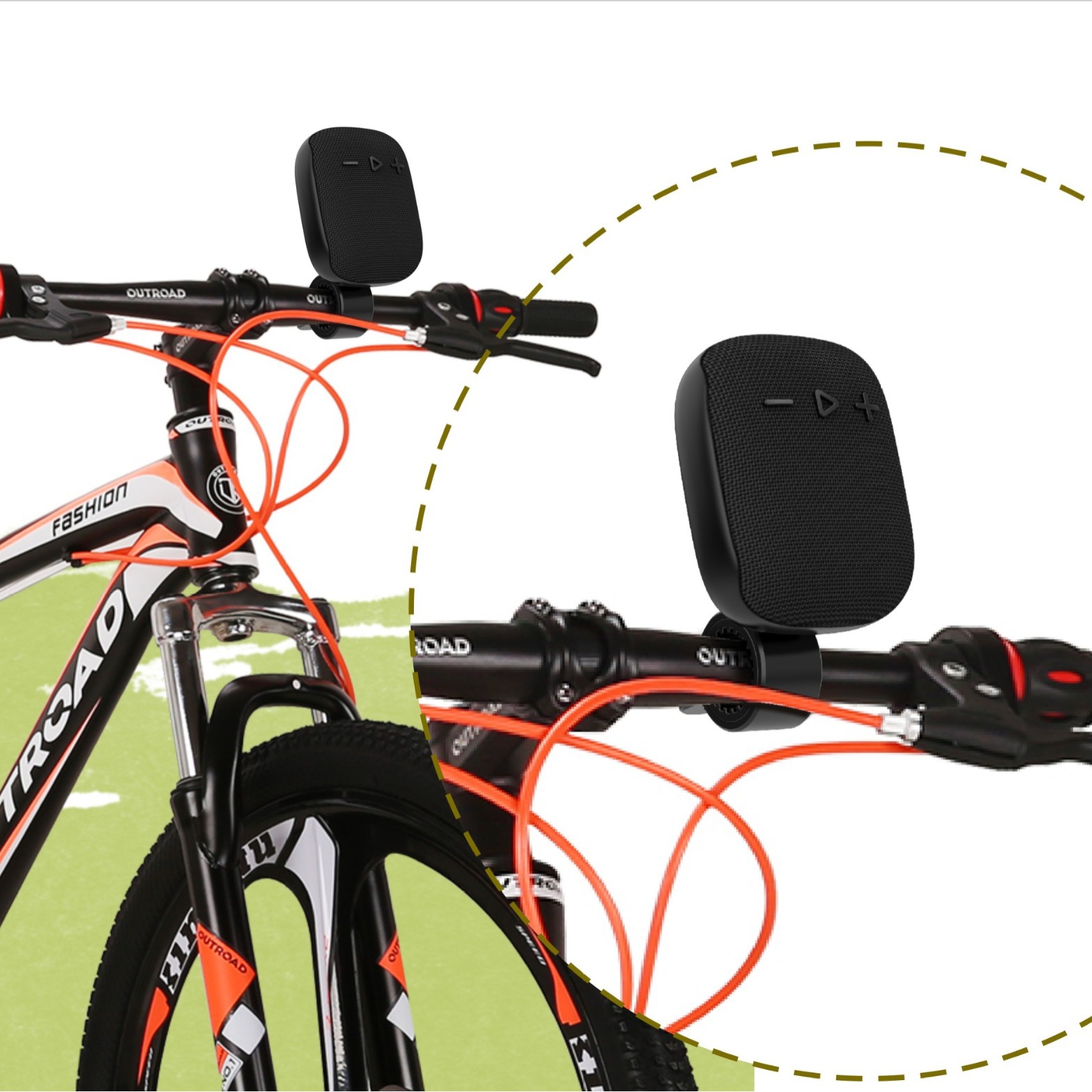 Nuevo altavoz inalámbrico Bluetooth subwoofer pesado tela al aire libre impermeable bicicleta portátil pequeña tarjeta de audio