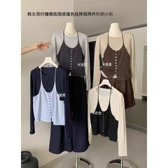 可补T8056氛围感假两件挂脖上衣长53-仅供货经销商不退换