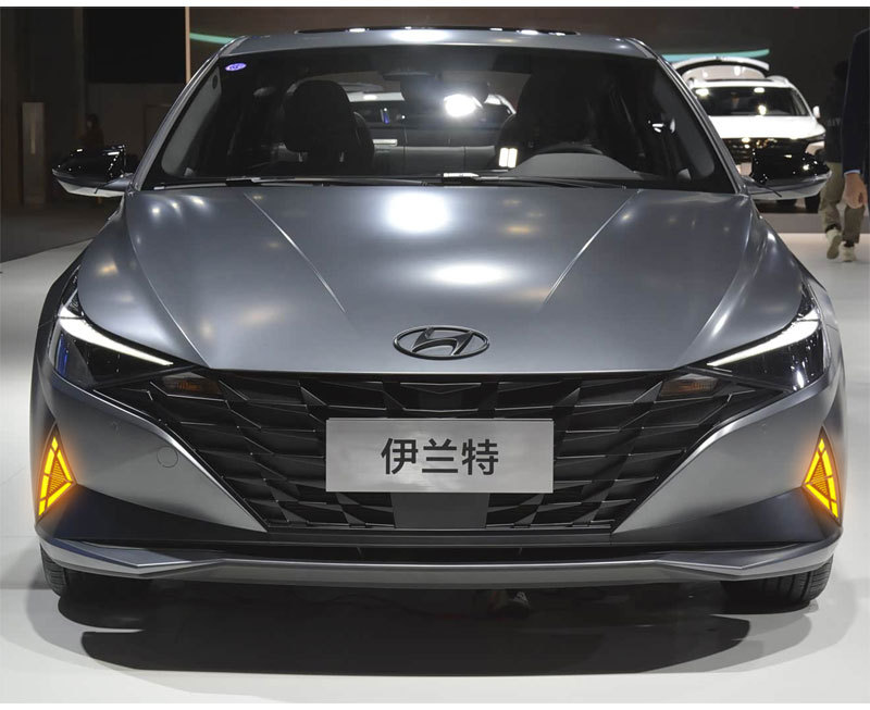 Suitable for 21 Models of Hyundai Elantra Daytime Running Lights, Seventh-Generation Elantra Front Fog Lights, Special Modified Led Bar Lights