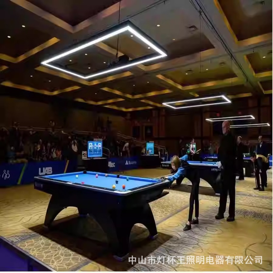 Lámpara de billar Lámpara especial de billar Lámpara LED sin sombra nueva lámpara de lámpara cuadrada iluminación de la sala de baile