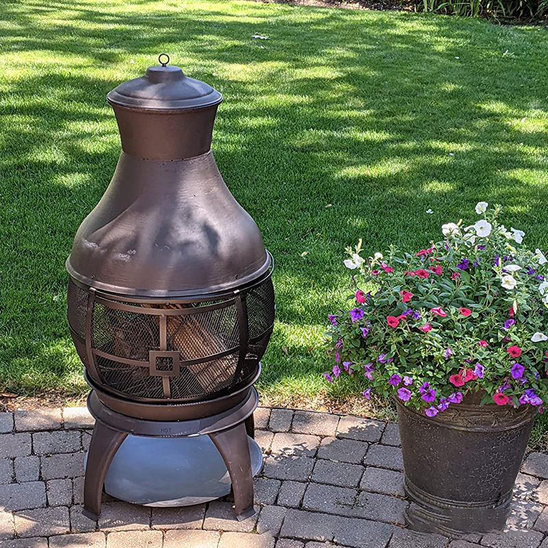 跨境户外䵵火盆室内庭院晚会烧烤炉炭火盆取暖柴火炉烧火炉烧烤炉