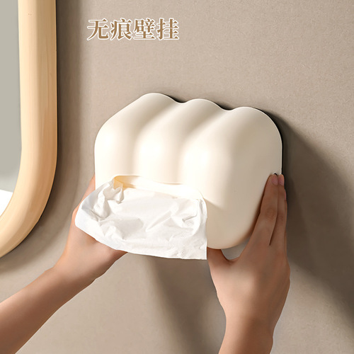 Yunduo tissue box desktop ins style tea paper box high-looking cream style wall hanging tissue box wholesale