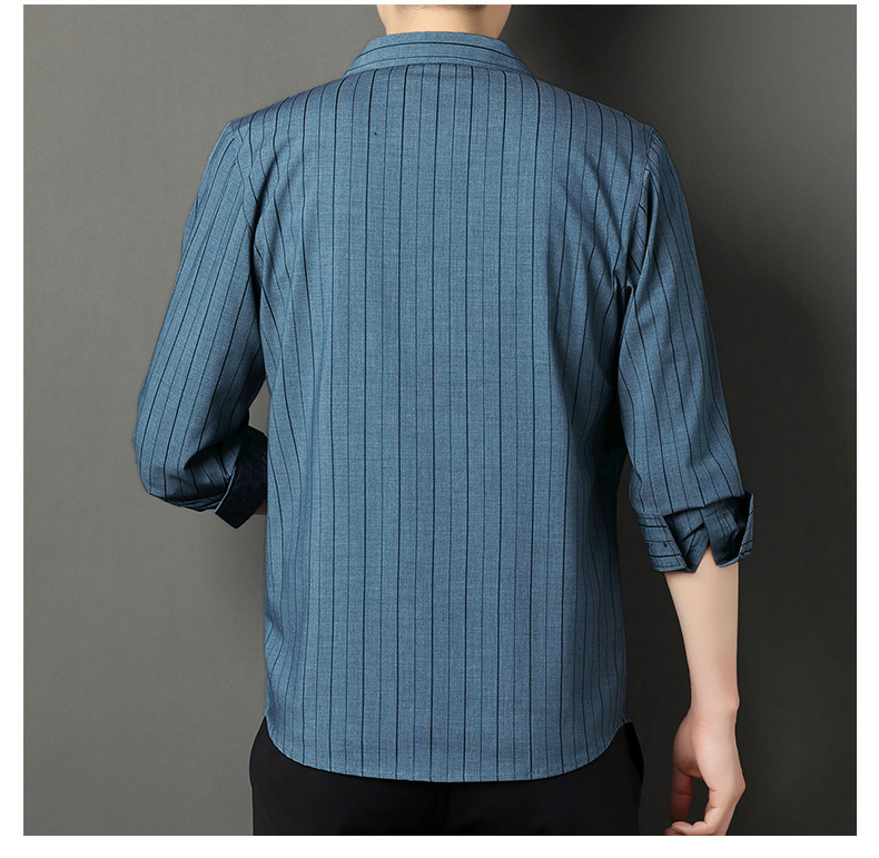 Camicia elegante uomo manica lunga traspirante no stiro_voghion.com