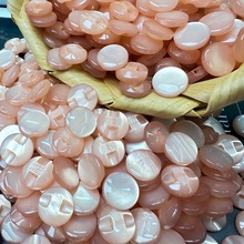 现货小香树脂珠光纽扣时尚风毛衣外套扣子女士睡衣双面尼大衣扣子