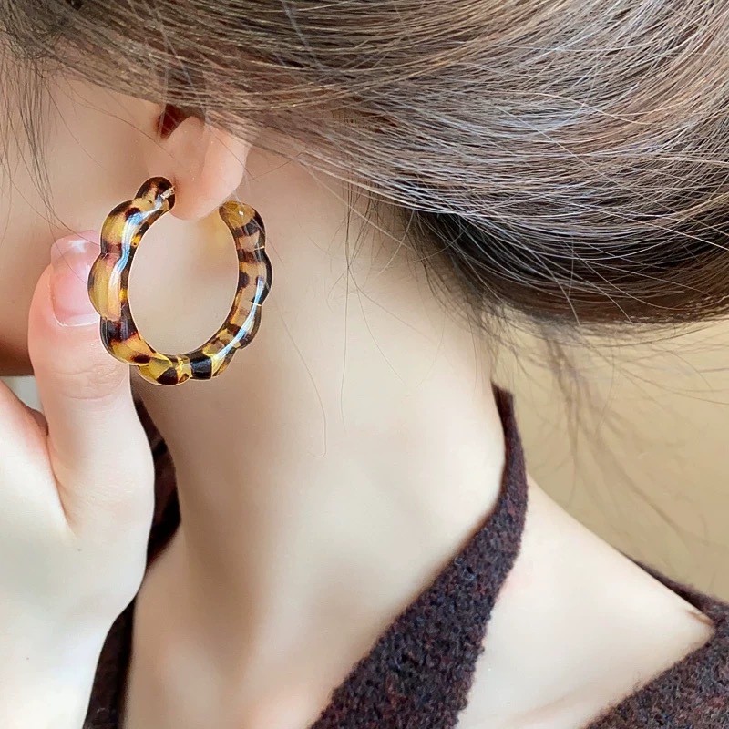 Women's Gender 1 Pair Retro Classic Style Geometric Heart Shape Irregular Plating Alloy Resin Ear Studs