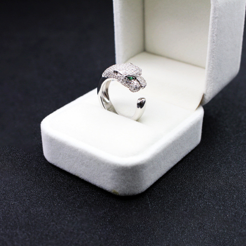 Leopard ring women's European and American explosive animal jewelry…