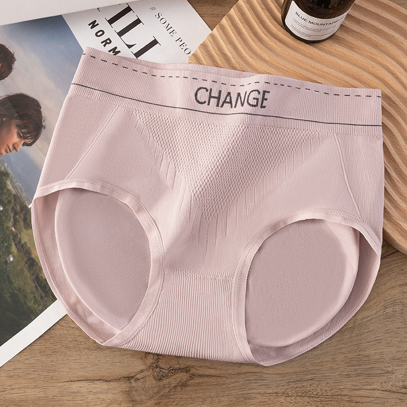 Ropa interior de mujer, cintura alta, algodón sin costuras, entrepierna antibacteriana, abdomen, cadera, vientre, calzoncillos de algodón de gran tamaño