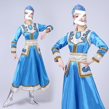 演出服蒙古族演出服裝女裝成人少數民族大擺裙蒙古袍筷子舞蹈服裝
