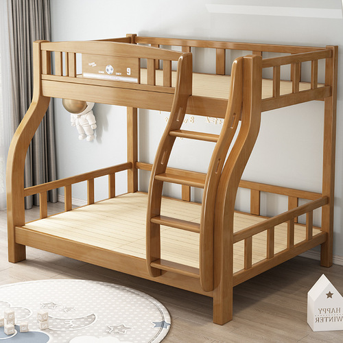 Solid wood children's bed and bunk storage bunk bed high and low bed double layer home ladder combination bed dormitory small apartment