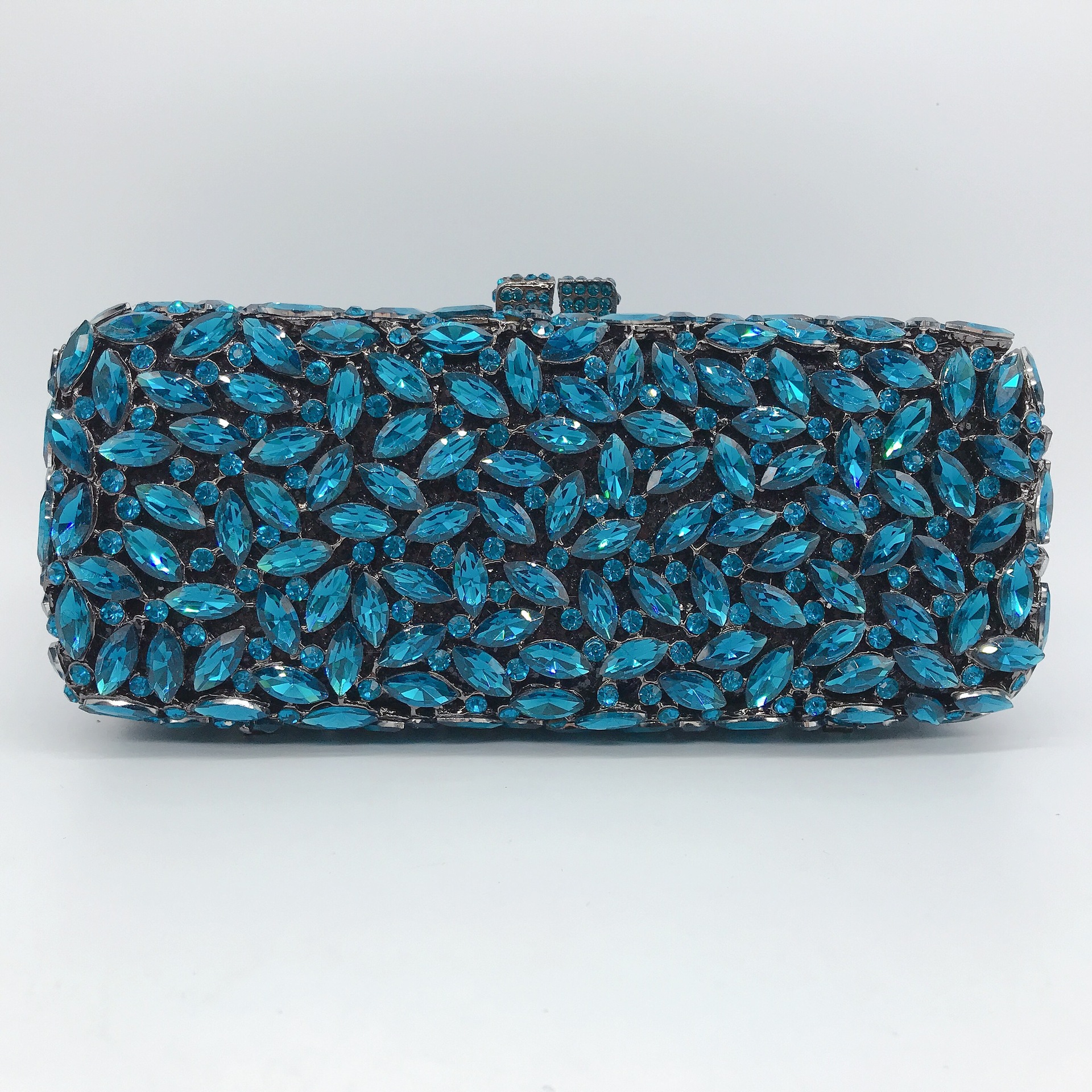 * Cross-border nuevo metal hueco con diamantes bolso de mano vestido de noche bolso de banquete bolso de cristal embrague