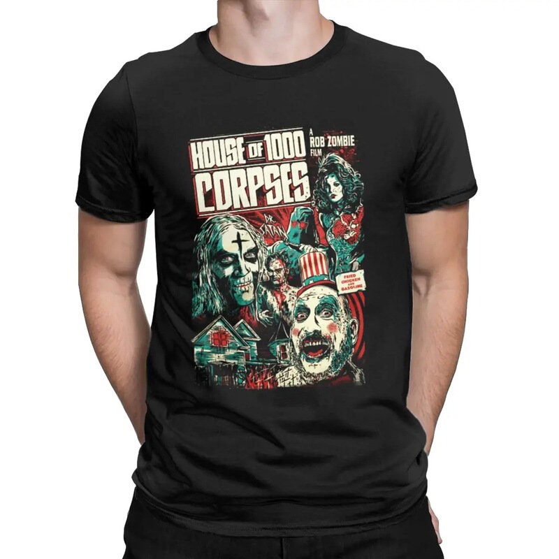【Cross-Border European Size】Halloween T-Shirt for Men 100% Pure Cotton Crew Neck T-Shirt Clothing 【Cross-Border European Size】Halloween T-Shirt for Men 100% Pure Cotton Crew Neck T-Shirt Clothing