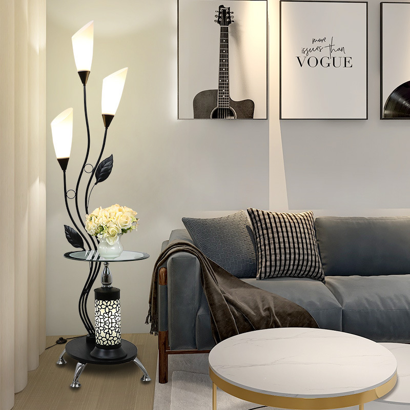 Nordic Floor Lamp ins Style Bedside Lamp for Bedroom Creative Lily Post-modern Internet Celebrity Living Room Vertical Coffee Table Lamp Nordic Floor Lamp ins Style Bedside Lamp for Bedroom Creative Lily Post-modern Internet Celebrity Living Room Vertical Coffee Table Lamp