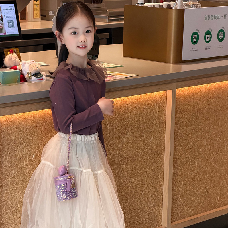 Bolsas para niños 2026 nuevas bolsas de moda de sequillas para niños y niñas bolsas de cadena lindas bolsas de arco mini bebés