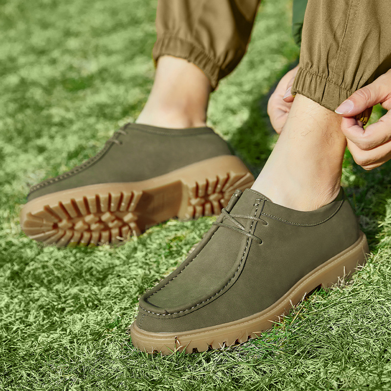 Кенгуру, классические туфли, японская обувь для отдыха для кожаной обуви для скалозалания, из натуральной кожи