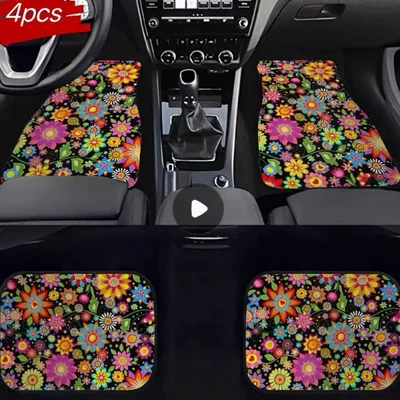 Avtomobil döşəmə paspasları — and Passenger Seats, Stain-Resistant, Wear-Resistant and - temu-car-floor-mat-19-3344cm-two-piece-pack