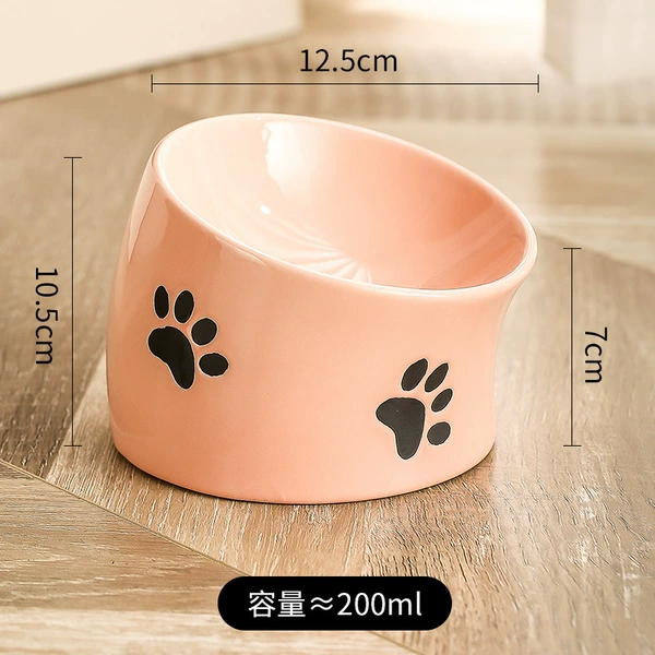 Pink Cat Rice Bowl [Anti-Dark Chin]-
