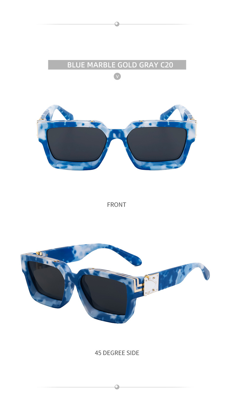 58g Weight Full Frame Glasses Structure Sunglasses Classification PC, UV400 Protection Lens Material Square Glasses Style Outdoor, Travel, Fishing Occasion Solid Color Pattern All Seasons Season Women's Gender Retro Style Retro Solid Color PC UV400 Protection Square Full Frame Women's Sunglasses 28