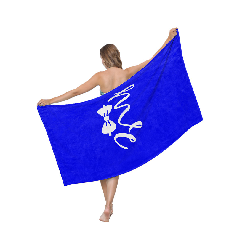 90 * 180 toallas de playa de sudor de playa personalizadas microfibra absorción de agua rápida secado pelo de playa