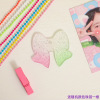 Acrylic keychain heart shaped, Korean style, gradient