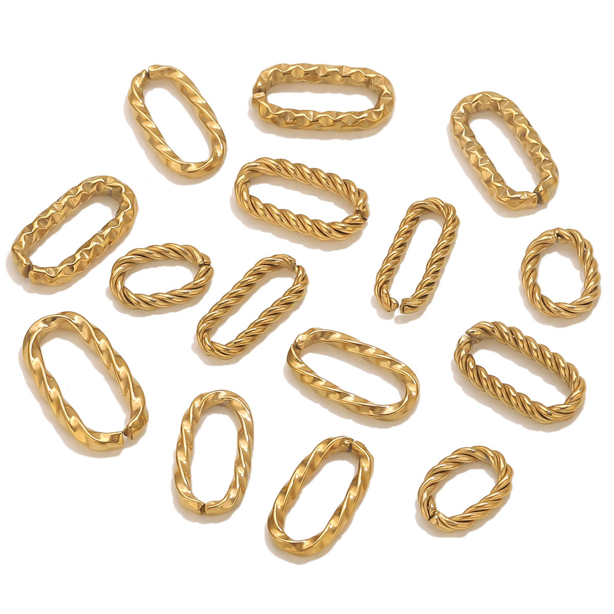 1g Weight Connector Jewelry Making Type Connector Classification 1 Piece 304 Stainless Steel Geometric Polished Connector Connector