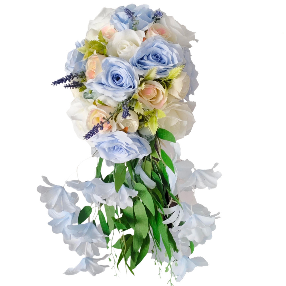 Cascada boda boda boda flores en la mano con flores disparar props regreso a la escuela temporada de graduación Amazon suministro transfronterizo