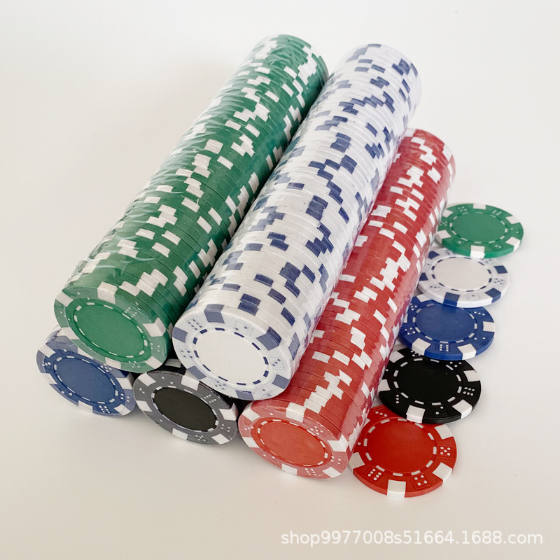 11.5g Chip Coin Texas Hold'Em Poker Chip Points Game Coin Small Six-Point Chip Baccarat Chip Piece