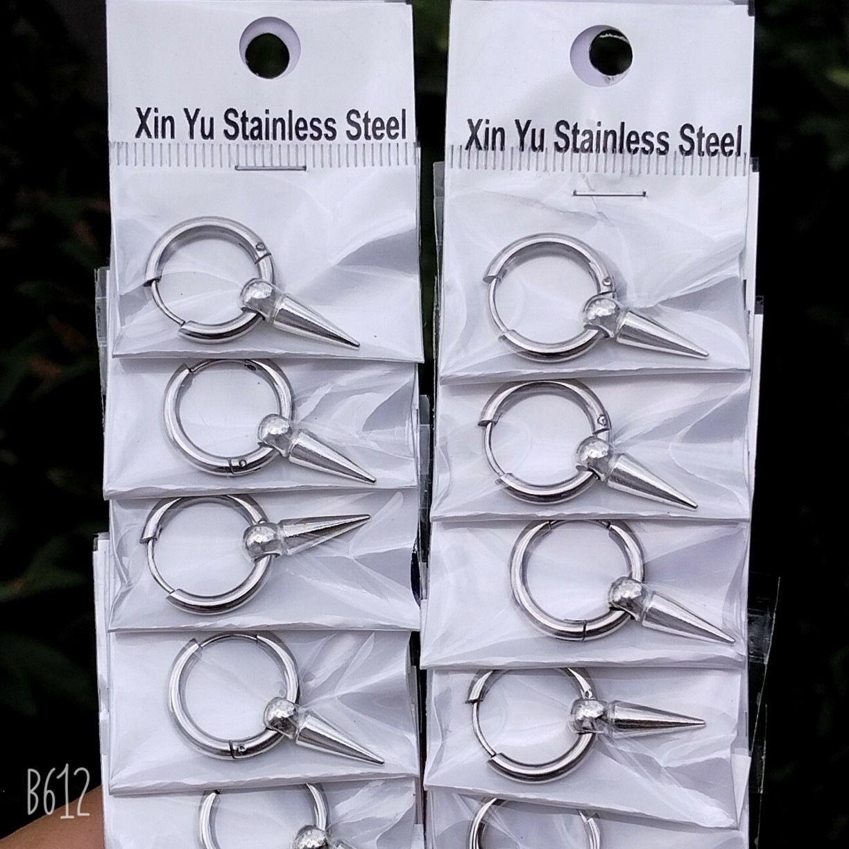 2.5 pendientes de acero de titanio gruesas y el mismo modelo crian orejas joyas de moda con pendientes de acero inoxidable con hilo redondo personalizado image 30