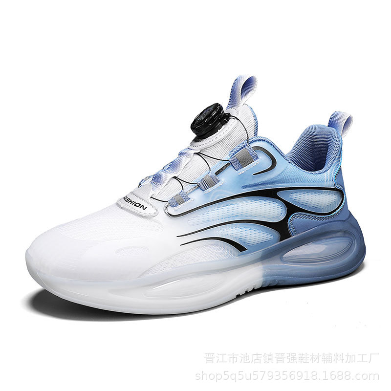 Zapatos de hombre otoño deportes transpirables zapatillas de fondo suave absorción de choque botón giratorio nuevo Putian zapatos casuales al aire libre zapatos de moda