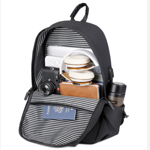 Men's Dual-Shoulder Business Commuting Waterproof Multifunctional Laptop Bag Casual School Bag Student Backpack Large Capacity Travel Bag