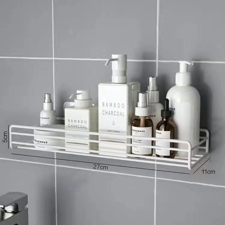 Organizador de pared para baño/inodoro sin perforación, trípode de pared, estante de almacenamiento, buen producto para alquiler
