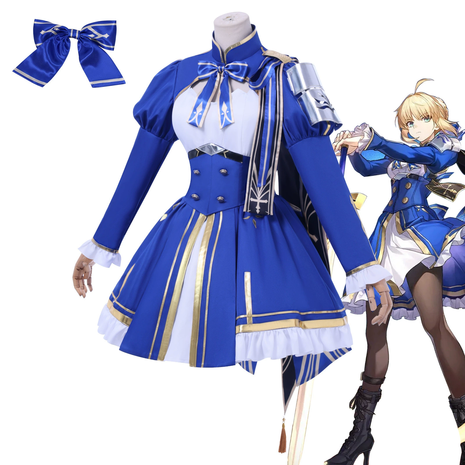 Свернуть Звездная Железная Дорога кос линк Fate Сабер Разрушение Ветер кос Fate Ночь Сабер игровой персонаж