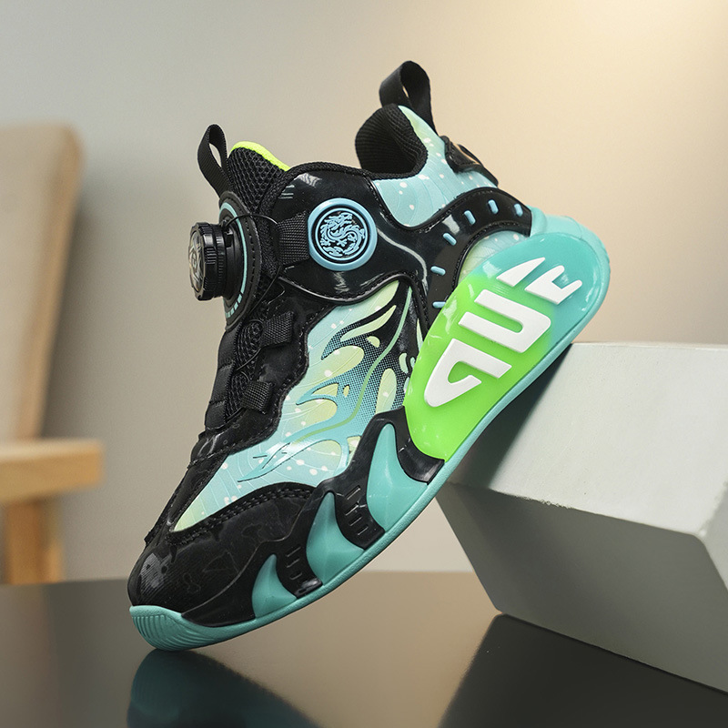 Comercio exterior cruzado zapatos de baloncesto para niños zapatos de entrenamiento de amortiguación para niños zapatos deportivos de carreras niñas ligeros