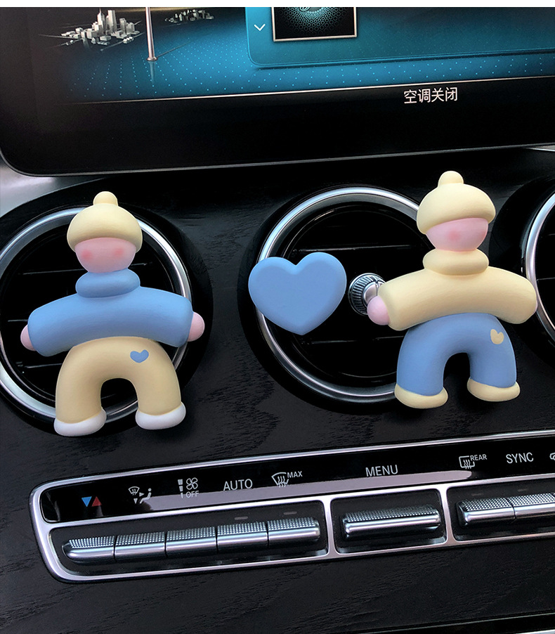 2025 New Villain Car Aromatherapy Car Perfume Air Vent Decoration Diffusing Stone Car Interior Ornament for Women