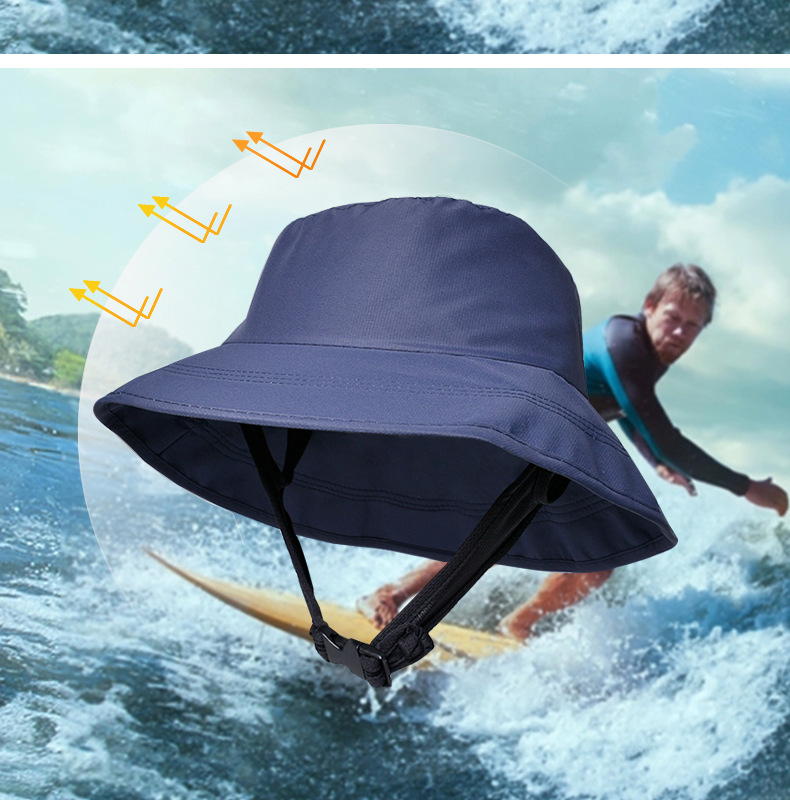 Wasserdichter Sonnenhut mit breiter Krempe, UV-Schutz, packbarer Safari-Bonnet-Hut für Männer und Frauen, Sommer-Outdoor-Strandmodell 8264 – Detail 3