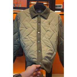 男士新款秋冬季潮流拼接百搭翻领两件夹棉外套加厚保暖夹克棉袄