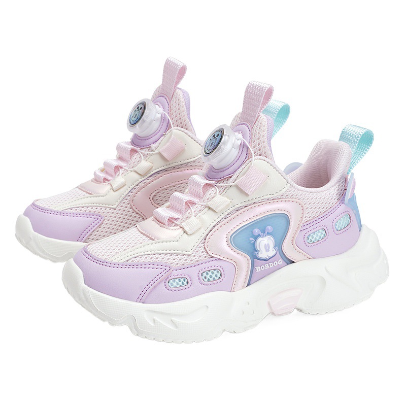 Babu bean zapatos de chicas zapatos deportivos 2024 primavera y otoño nuevas zapatos de corrida casuales respirables de niños