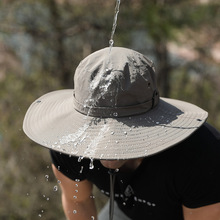 新款户外折叠帽子批发夏季防水速干渔夫帽男士遮阳帽登山帽批发