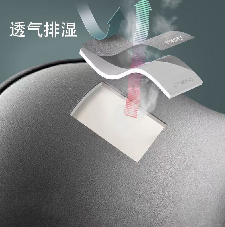 Wholesale Lumbar Support with Logo Printing, Car Driver's Backrest, Office Chair Lumbar Support for Long Sitting, Memory Foam Chair Lumbar Support