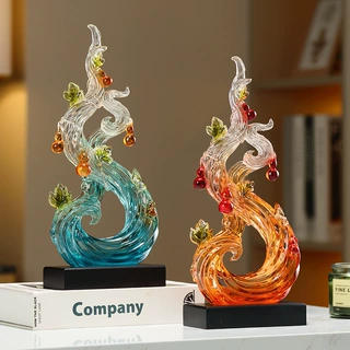 风生水起葫芦摆件新中式客厅玄关桌面高档轻奢装饰品乔迁新居礼物