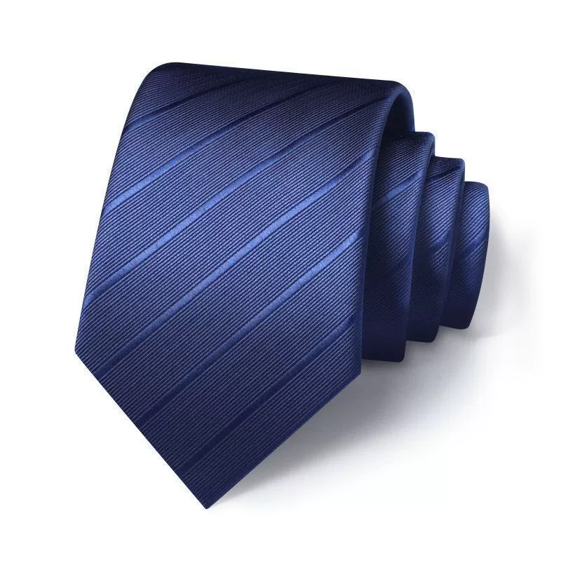 Tie with zipper, blue black classic suit jacket