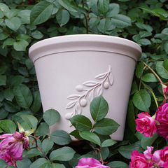 Foreign trade Jiabori flower pot balcony courtyard thickened plastic imitation pottery pattern PE material rose hydrangea planting pot