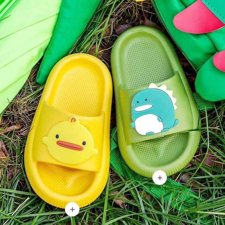 Children's slippers men's and women's cartoon cute summer children's baby poop feeling home easy to wear bathroom bath slippers