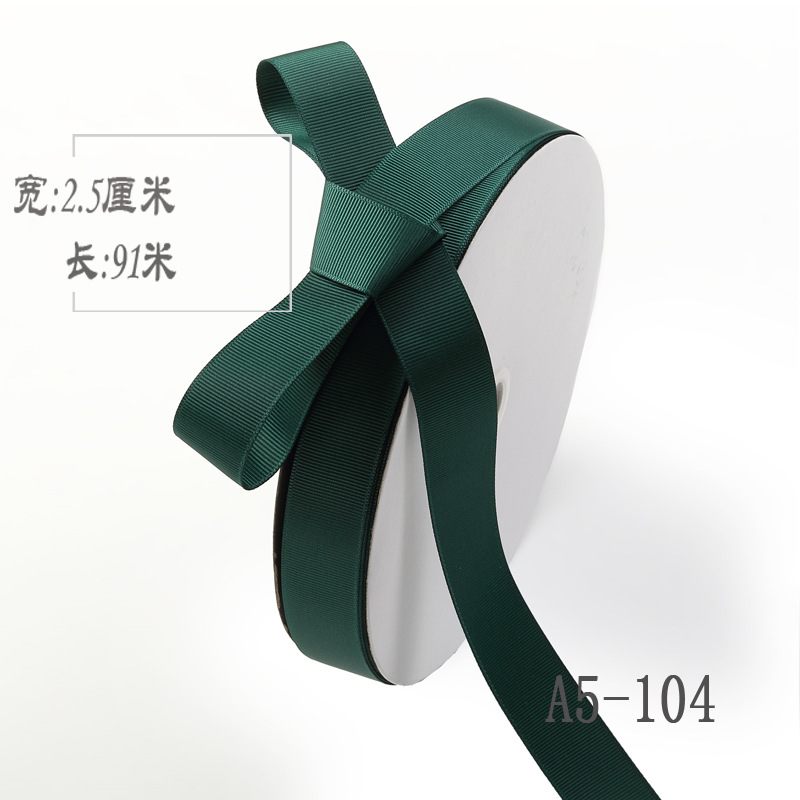 2,5 cm de alta densidad costilla cinta ramo de seda fruta caja de regalo embalaje color Ropa Accesorios hilo de unión cinta
