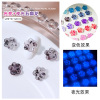 Fluorescence nail decoration flower-shaped for manicure, new collection, wholesale