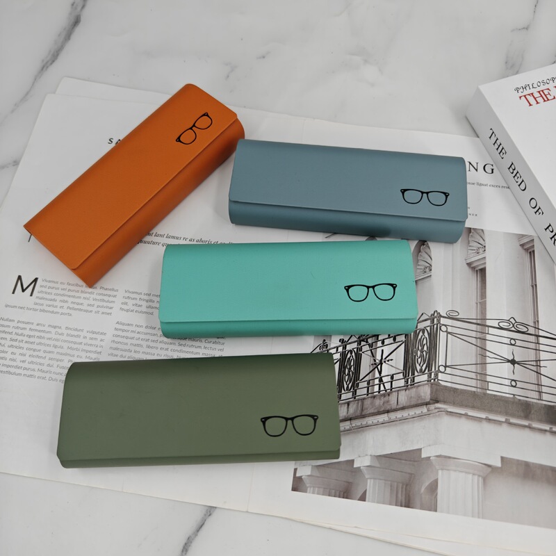 New Style Glasses Frame, Retro Handmade Glasses Case, Fashionable Student Leather Convenient Children's Myopia Glasses New Style Glasses Frame, Retro Handmade Glasses Case, Fashionable Student Leather Convenient Children's Myopia Glasses